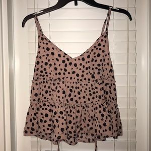Dalmatian spot tank top